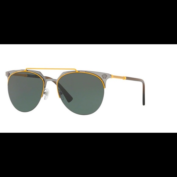 💞SOLD/VERSACE Gldtne+Orange RndFrme Glasses&Case - Picture 5 of 8